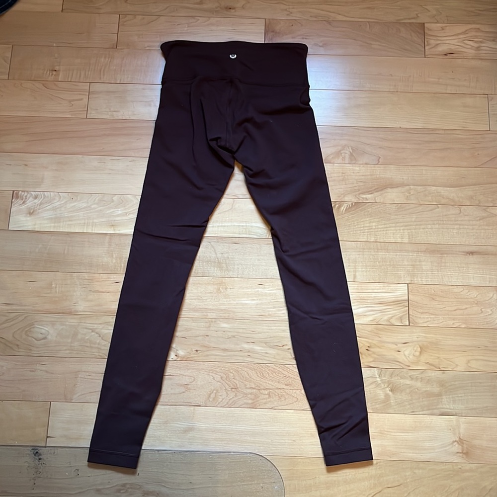 Lululemon Athletica Wunder Under High Rise Tight "28 Maroon - Picture 3 of 9